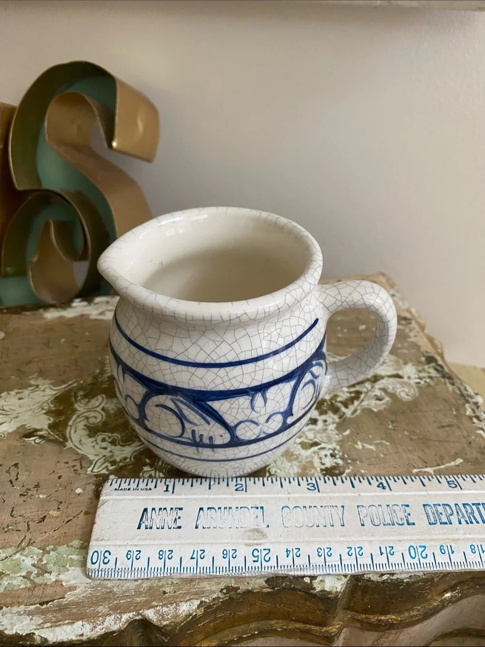 Vintage DEDHAM Pottery The Potting Shed Bunny Rabbit Creamer
